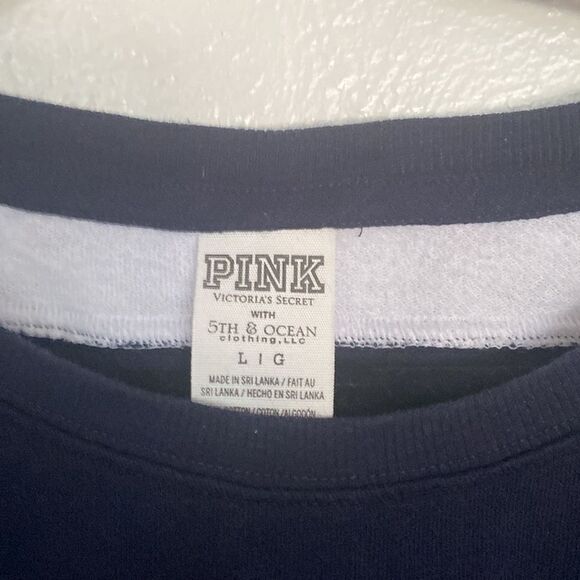 Penn State + PINK Victoria’s Secret Women’s Blue and White Pullover Sz Large - Picture 7 of 7